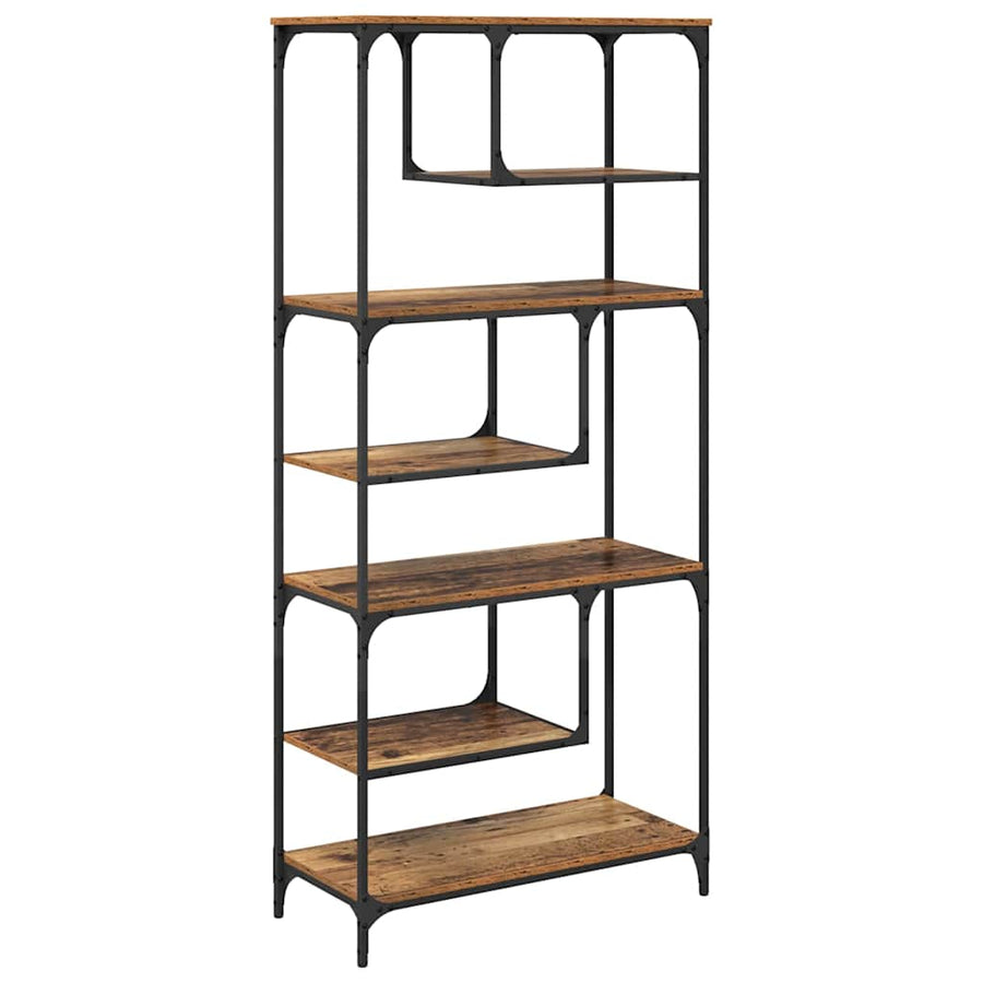 Boekenkast Oud hout 81 x 36 x 176 cm Bewerkt hout