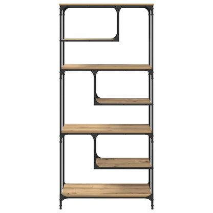 Boekenkast artisanaal eikenkleurig 81 x 36 x 176 cm
