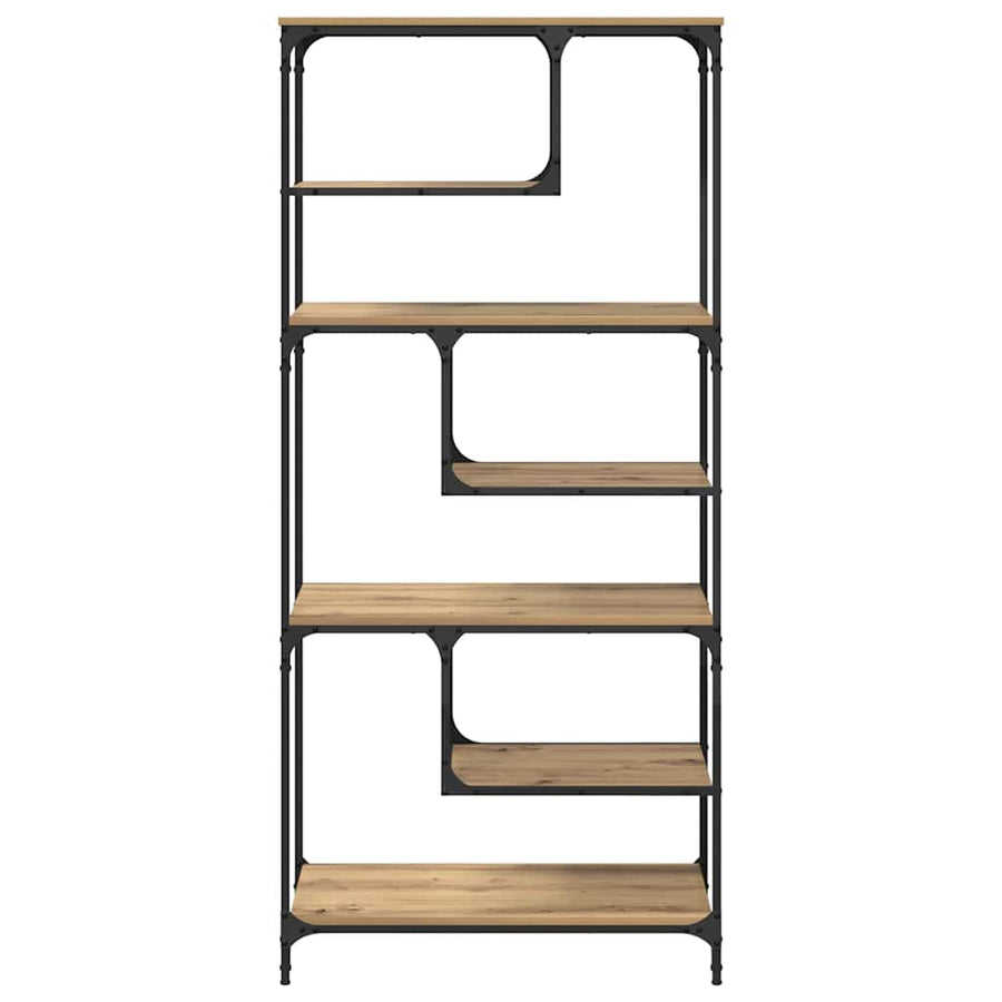 Boekenkast artisanaal eikenkleurig 81 x 36 x 176 cm