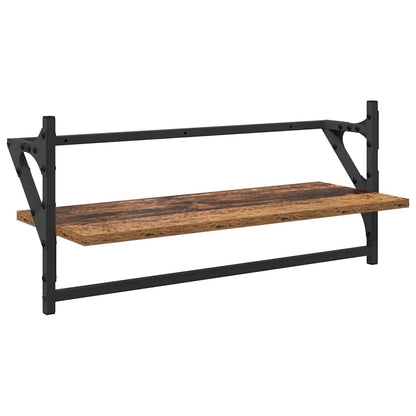 Wandplankenset 6 pcs Oud Hout 100 x 25 x 30 cm Bewerkt hout