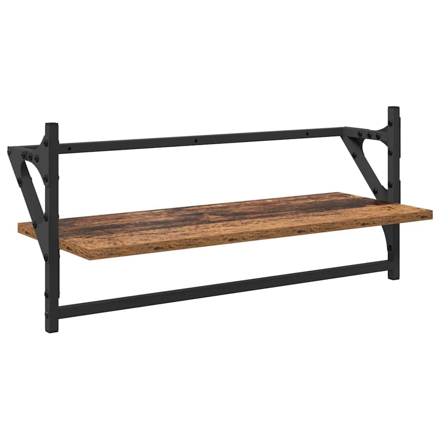Wandplankenset 6 pcs Oud Hout 100 x 25 x 30 cm Bewerkt hout