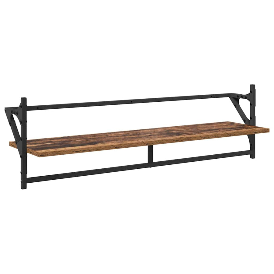 Wandplankenset 6 pcs Oud Hout 100 x 25 x 30 cm Bewerkt hout