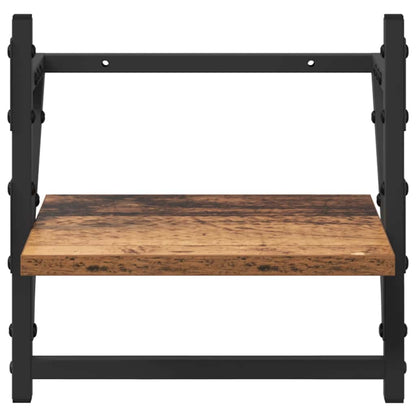 Wandplankenset 6 pcs Oud Hout 100 x 25 x 30 cm Bewerkt hout