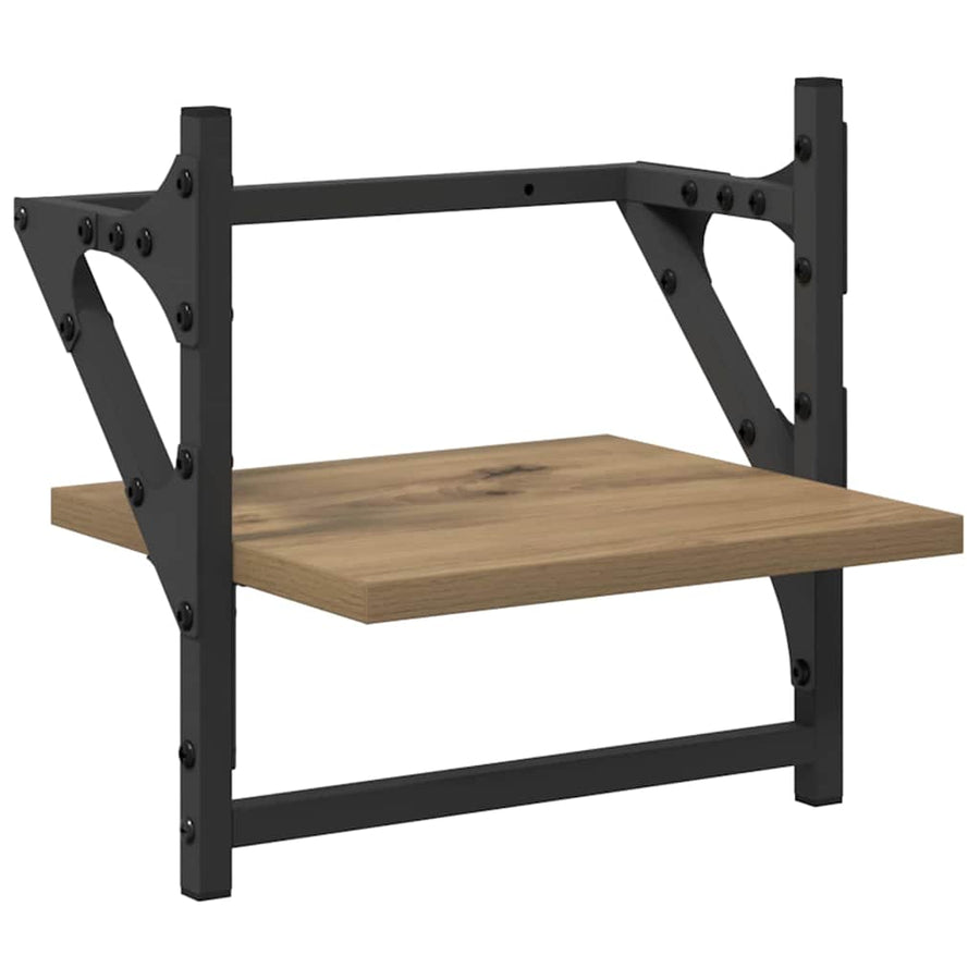 Wandplankenset met plank 6 pcs Artisan Eiken 100 x 25 x 30 cm