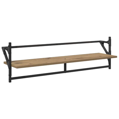 Wandplankenset met plank 6 pcs Artisan Eiken 100 x 25 x 30 cm