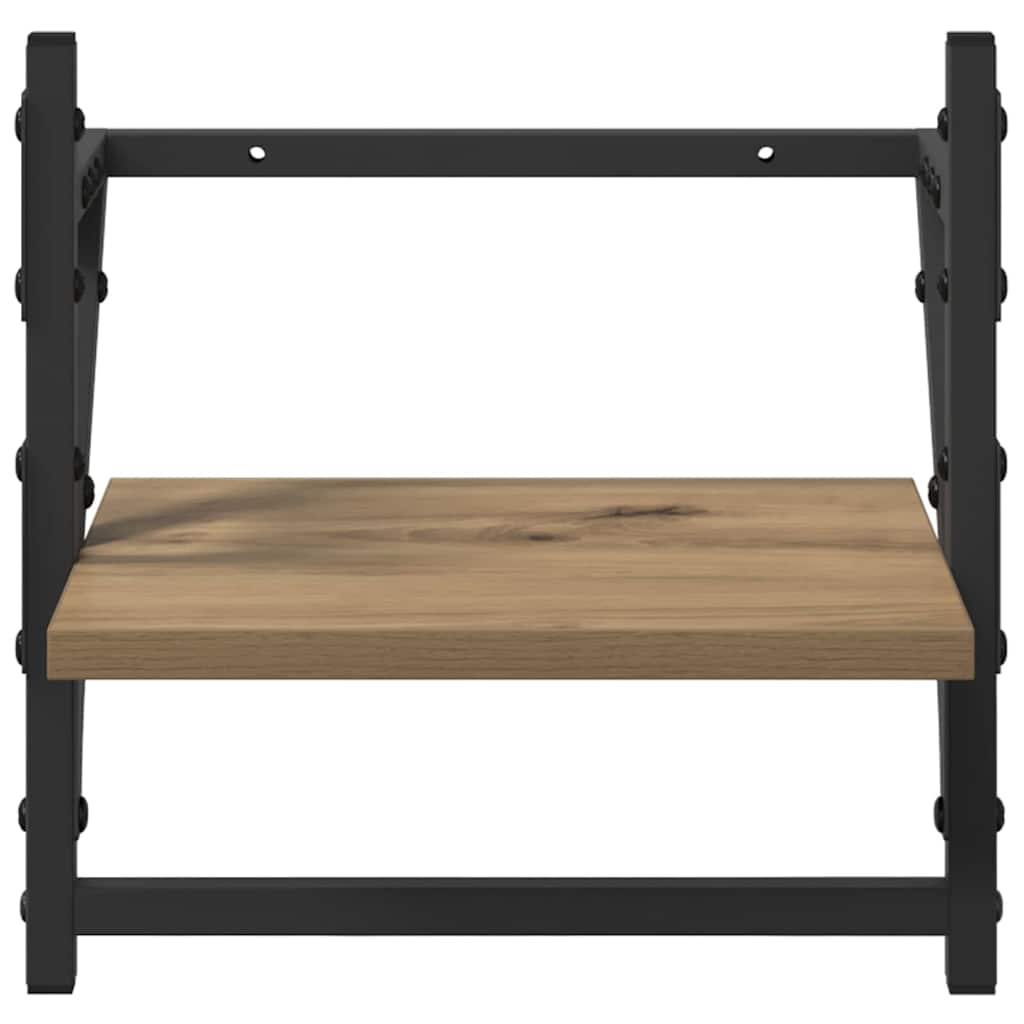 Wandplankenset met plank 6 pcs Artisan Eiken 100 x 25 x 30 cm