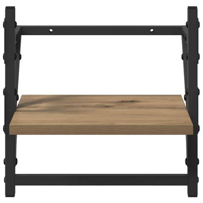 Wandplankenset met plank 6 pcs Artisan Eiken 100 x 25 x 30 cm