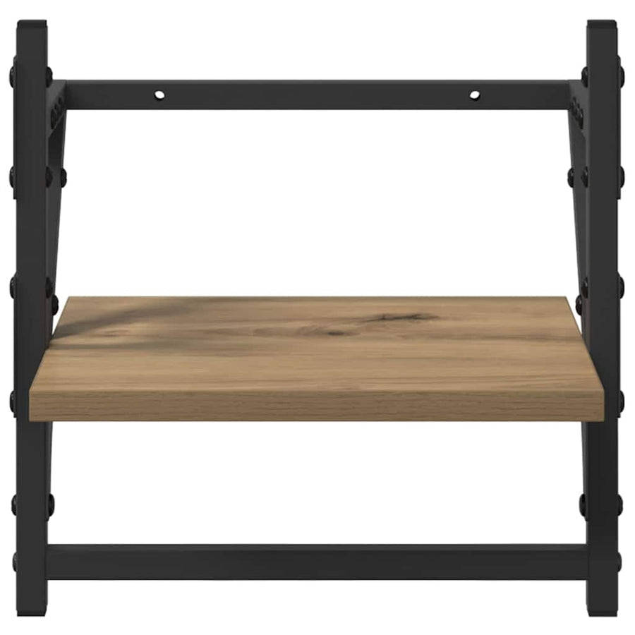 Wandplankenset met plank 6 pcs Artisan Eiken 100 x 25 x 30 cm