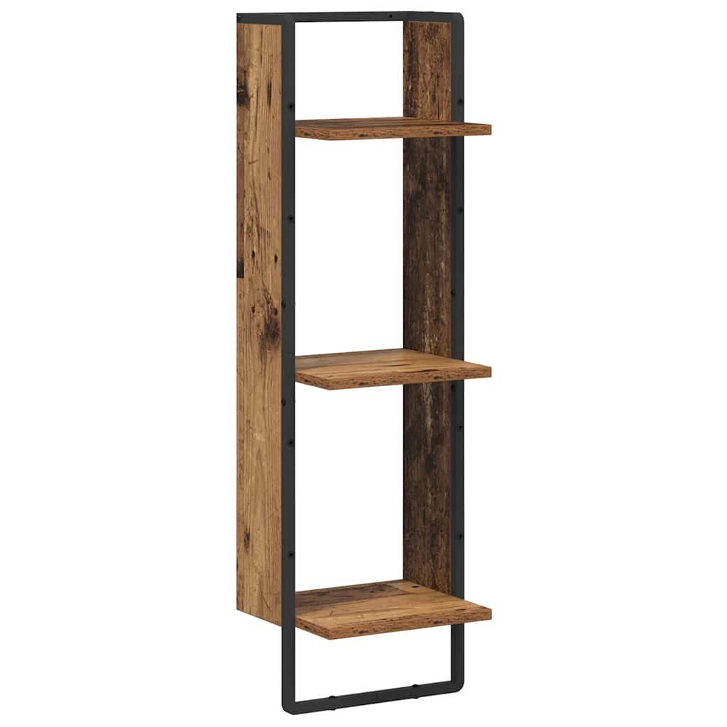 Wandplank met plank Oud Hout 30 x 25 x 100 cm Bewerkt hout