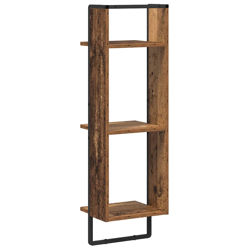 Wandplank met plank Oud Hout 30 x 25 x 100 cm Bewerkt hout