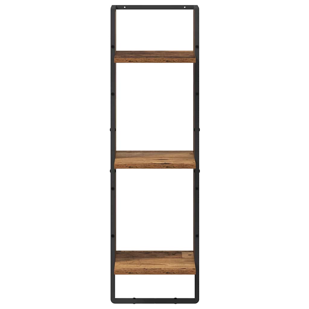 Wandplank met plank Oud Hout 30 x 25 x 100 cm Bewerkt hout