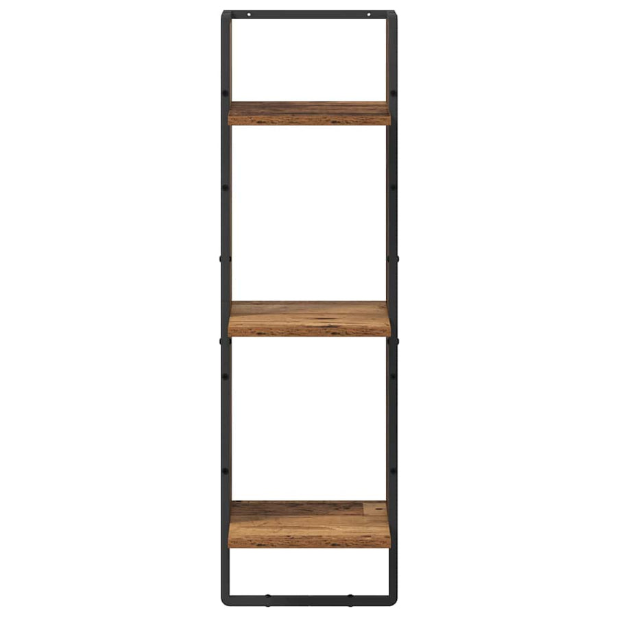 Wandplank met plank Oud Hout 30 x 25 x 100 cm Bewerkt hout