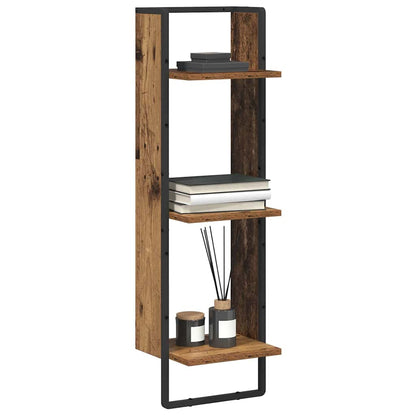 Wandplank met plank Oud Hout 30 x 25 x 100 cm Bewerkt hout