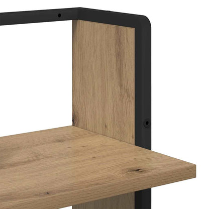 Wandplank met plank Artisan Eiken 30 x 25 x 100 cm Bewerkt hout