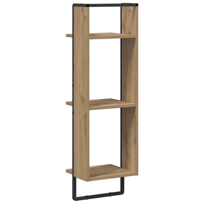 Wandplank met plank Artisan Eiken 30 x 25 x 100 cm Bewerkt hout