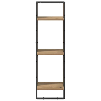 Wandplank met plank Artisan Eiken 30 x 25 x 100 cm Bewerkt hout