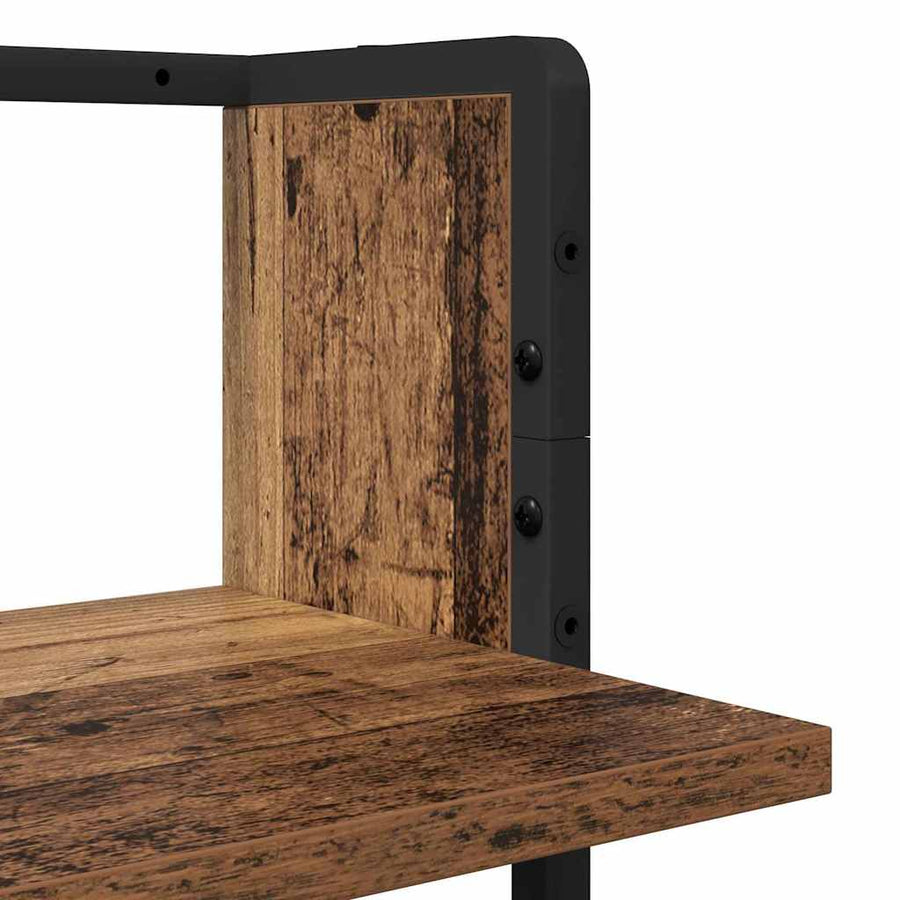 Wandplankenset 4 pcs Oud Hout 65 x 25 x 30 cm Bewerkt hout