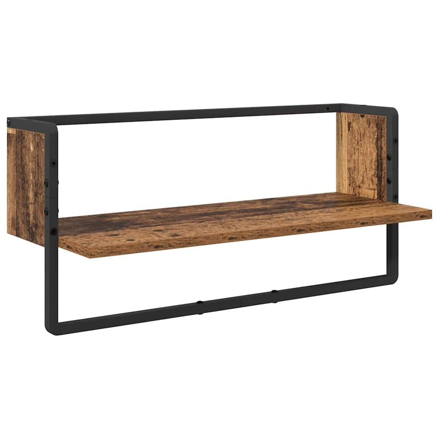 Wandplankenset 4 pcs Oud Hout 65 x 25 x 30 cm Bewerkt hout