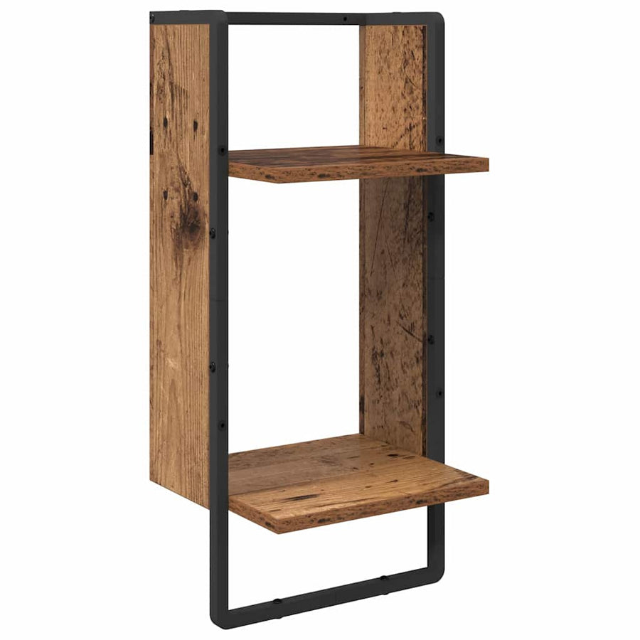 Wandplankenset 4 pcs Oud Hout 65 x 25 x 30 cm Bewerkt hout