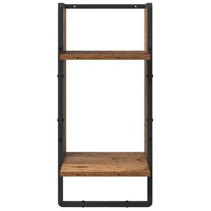 Wandplankenset 4 pcs Oud Hout 65 x 25 x 30 cm Bewerkt hout