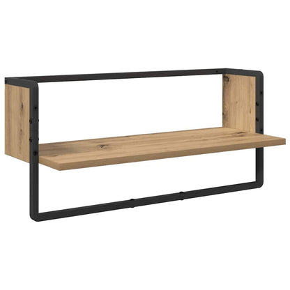 Wandplankenset 4 pcs Artisan Eiken 65 x 25 x 30 cm Bewerkt hout