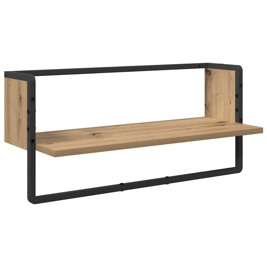 Wandplankenset met plank 6 pcs Artisan Eiken 100 x 25 x 30 cm