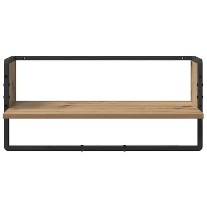 Wandplankenset met plank 6 pcs Artisan Eiken 100 x 25 x 30 cm