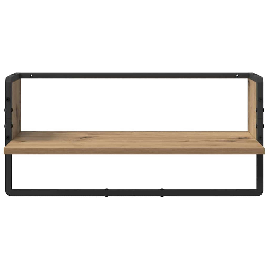 Wandplankenset met plank 6 pcs Artisan Eiken 100 x 25 x 30 cm