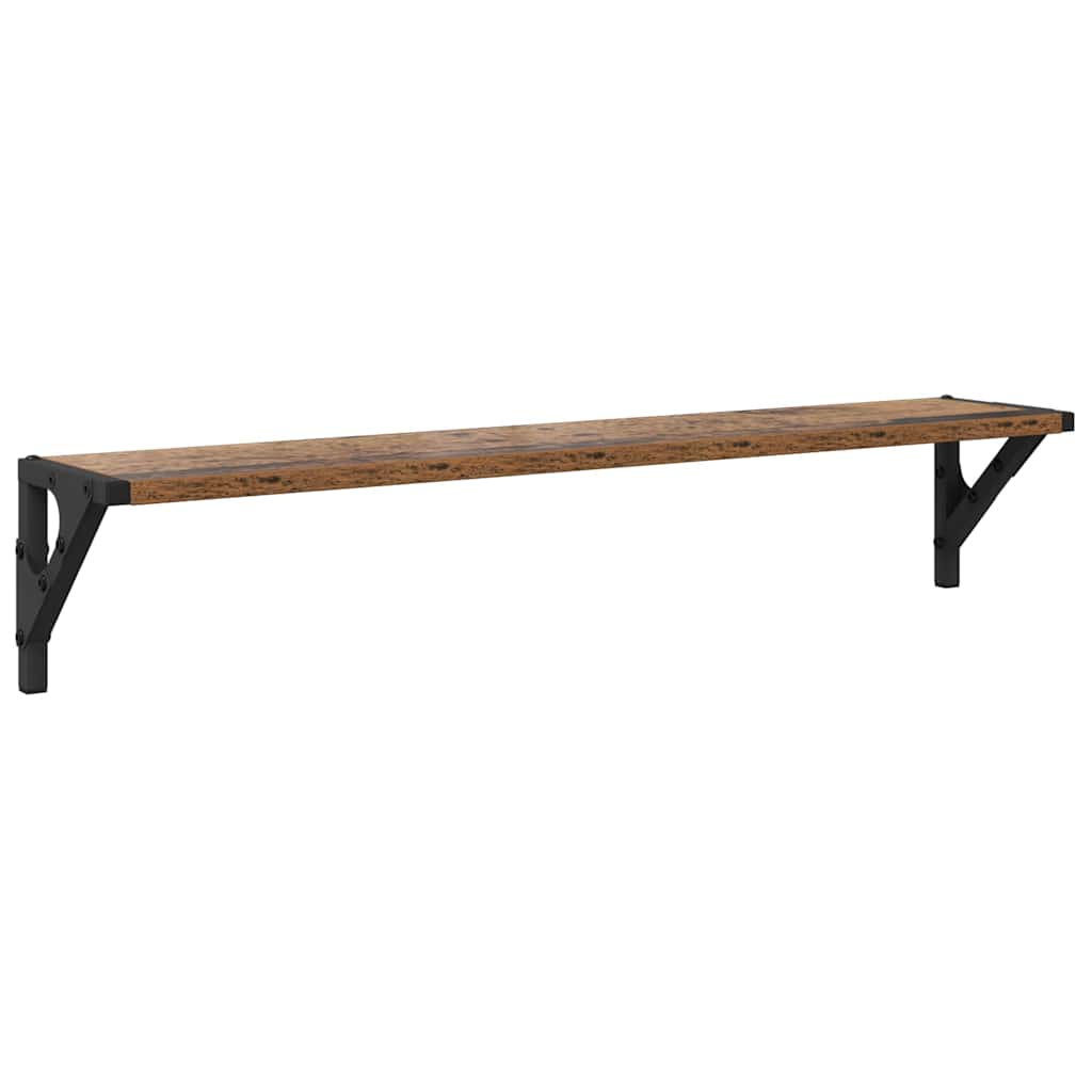 Wandplanken 2 pcs Oud Hout 80 x 15 x 15,5 cm Bewerkt hout