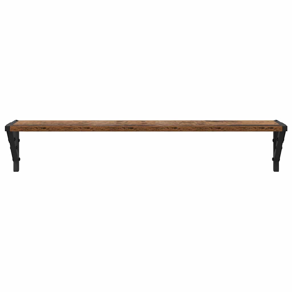Wandplanken 2 pcs Oud Hout 80 x 15 x 15,5 cm Bewerkt hout