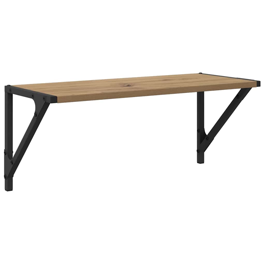 Wandplanken 2 pcs Artisan Eiken 60 x 25 x 25,5 cm Bewerkt hout