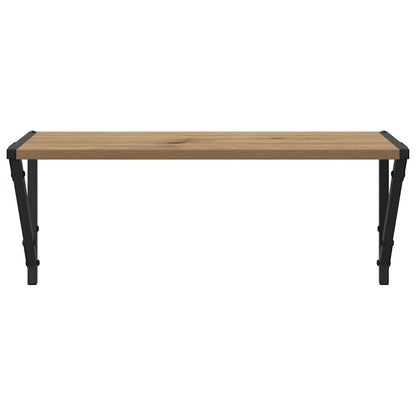 Wandplanken 2 pcs Artisan Eiken 60 x 25 x 25,5 cm Bewerkt hout