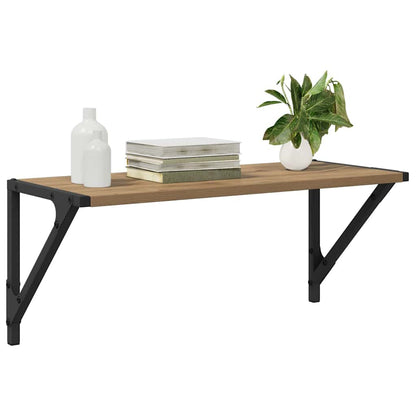 Wandplanken 2 pcs Artisan Eiken 60 x 25 x 25,5 cm Bewerkt hout