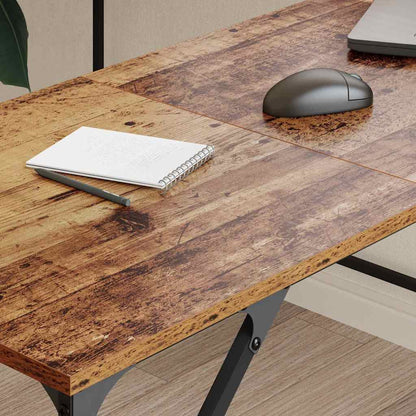Bureau Oud Hout 149 x 149 x 75 cm Bewerkt hout
