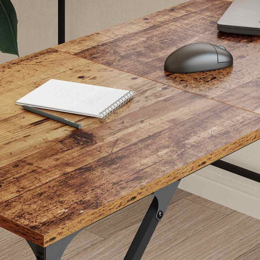 Bureau Oud Hout 149 x 149 x 75 cm Bewerkt hout