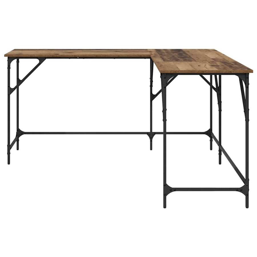Bureau Oud Hout 149 x 149 x 75 cm Bewerkt hout