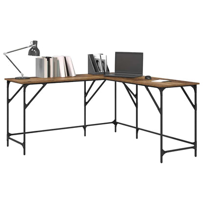 Bureau Oud Hout 149 x 149 x 75 cm Bewerkt hout