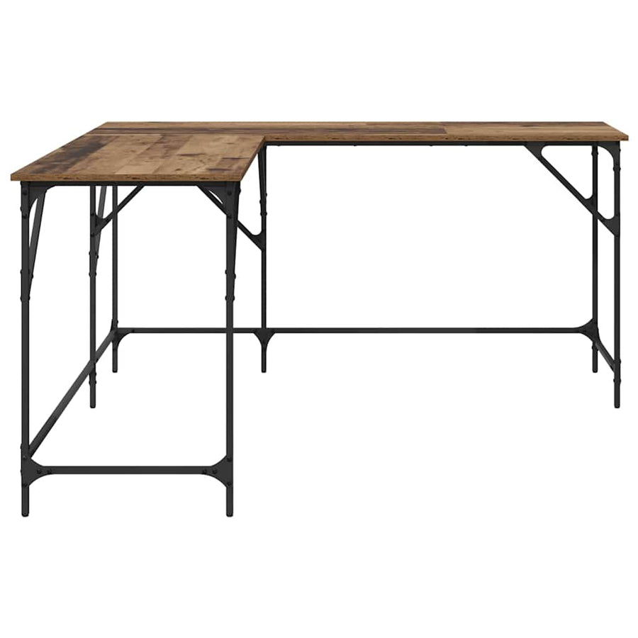 Bureau Oud Hout 149 x 149 x 75 cm Bewerkt hout