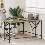 Bureau L-vormig 149x149x75 cm artisan eiken