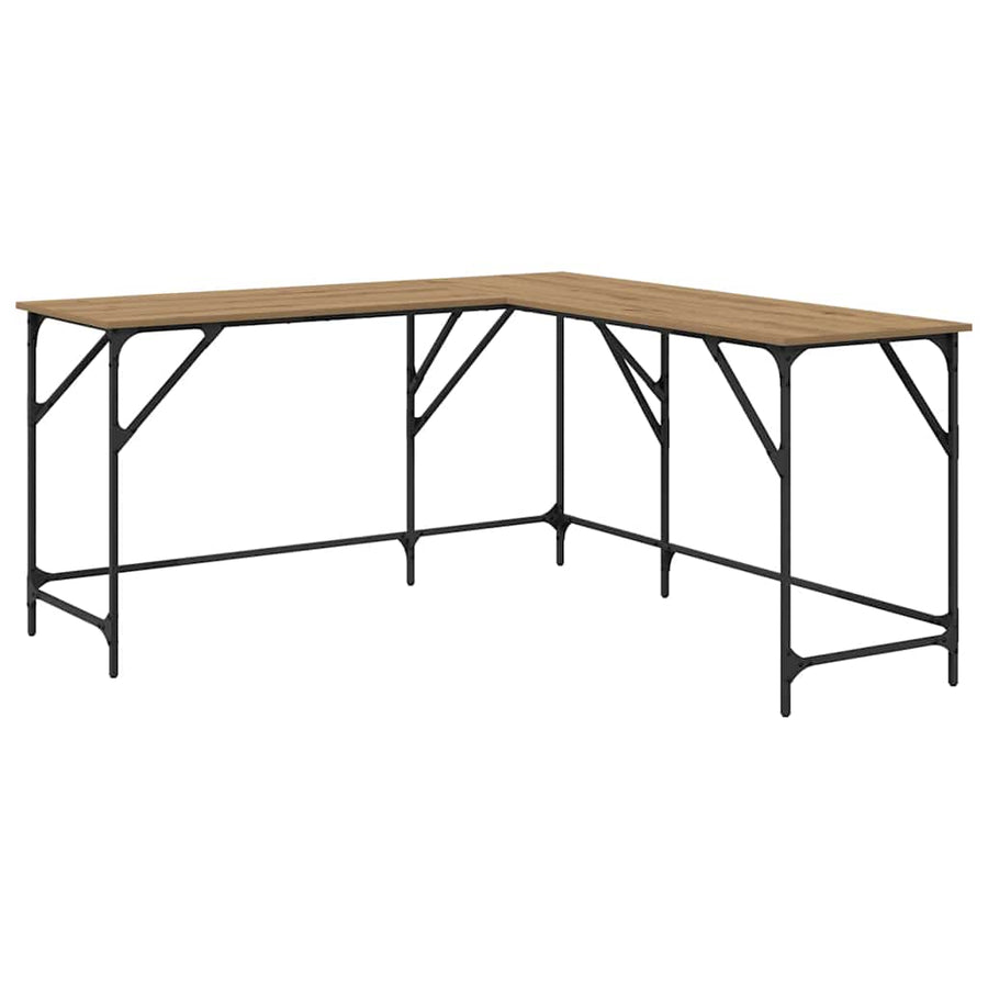 Bureau Artisan Eiken 149 x 149 x 75 cm Bewerkt hout