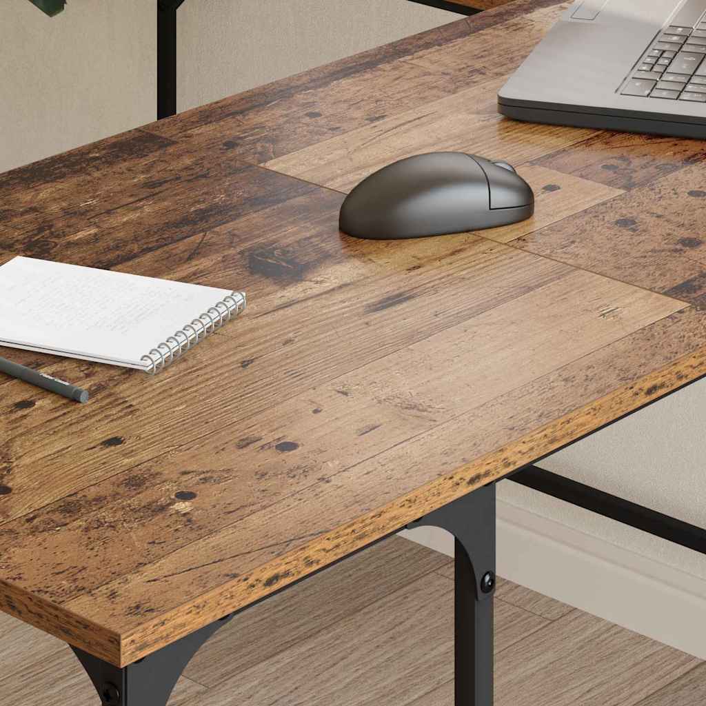 Bureau Oud Hout 139 x 139 x 75 cm Bewerkt hout