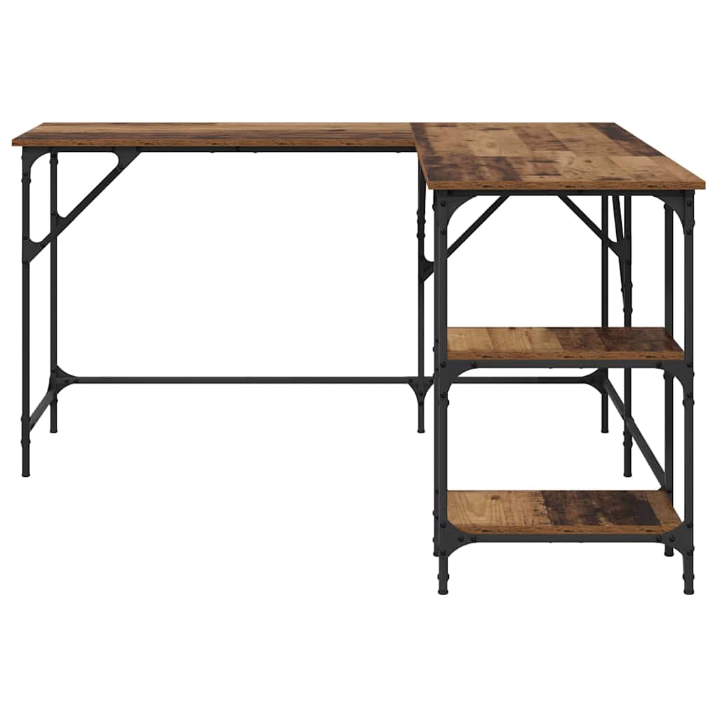 Bureau Oud Hout 139 x 139 x 75 cm Bewerkt hout
