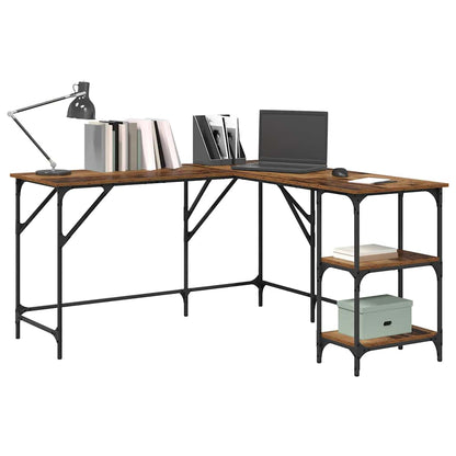 Bureau Oud Hout 139 x 139 x 75 cm Bewerkt hout