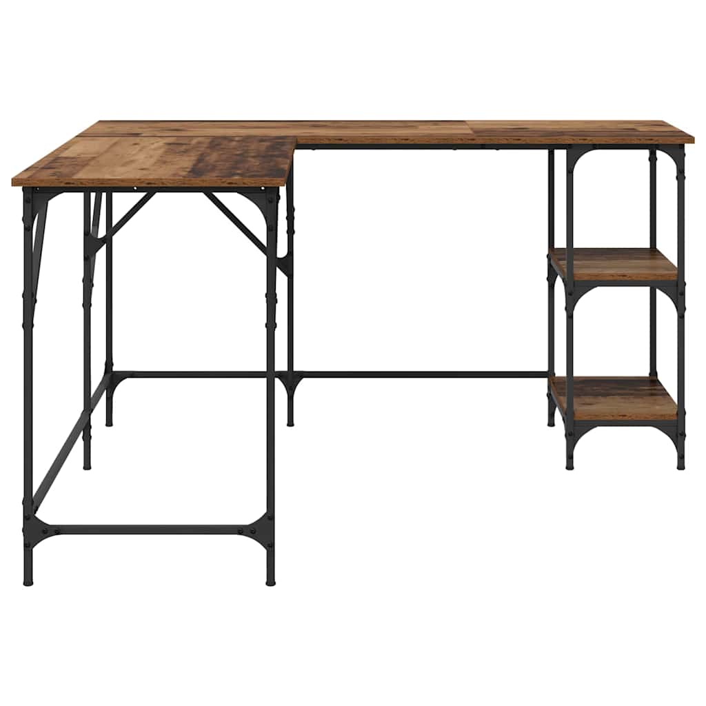 Bureau Oud Hout 139 x 139 x 75 cm Bewerkt hout