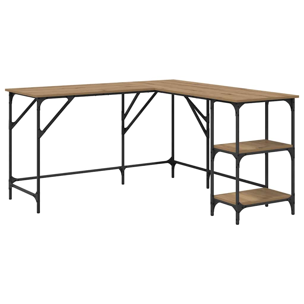 Bureau Artisan Eiken 139 x 139 x 75 cm Bewerkt hout