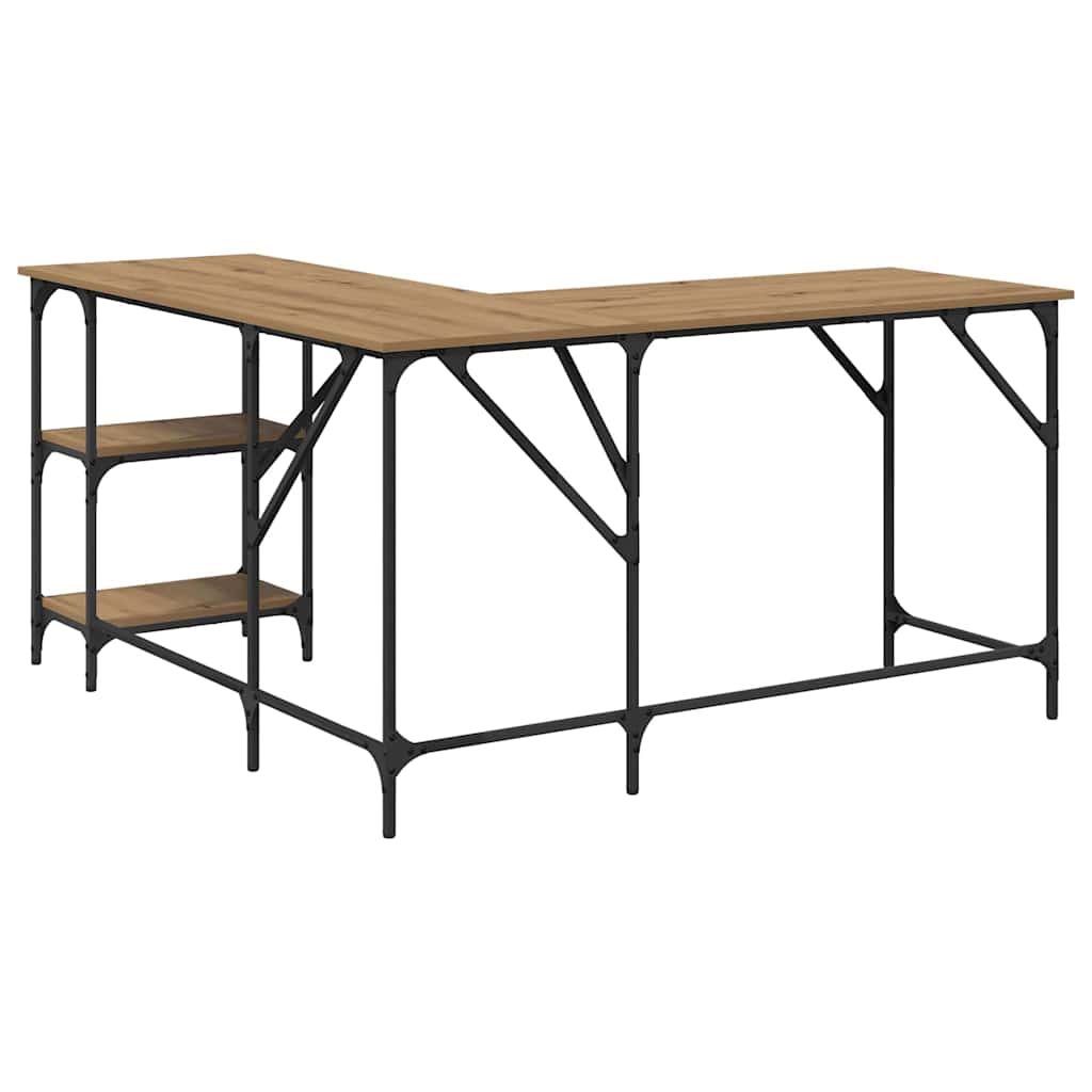 Bureau Artisan Eiken 139 x 139 x 75 cm Bewerkt hout
