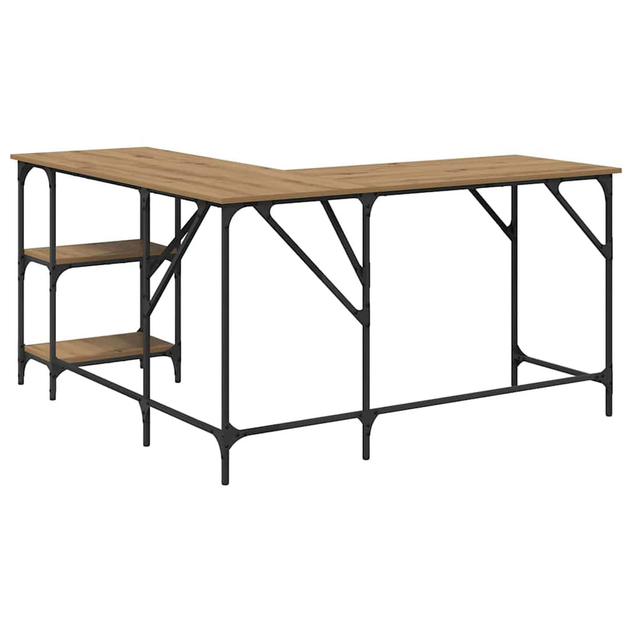 Bureau Artisan Eiken 139 x 139 x 75 cm Bewerkt hout
