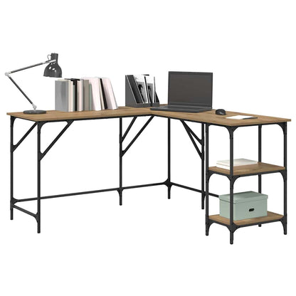 Bureau Artisan Eiken 139 x 139 x 75 cm Bewerkt hout
