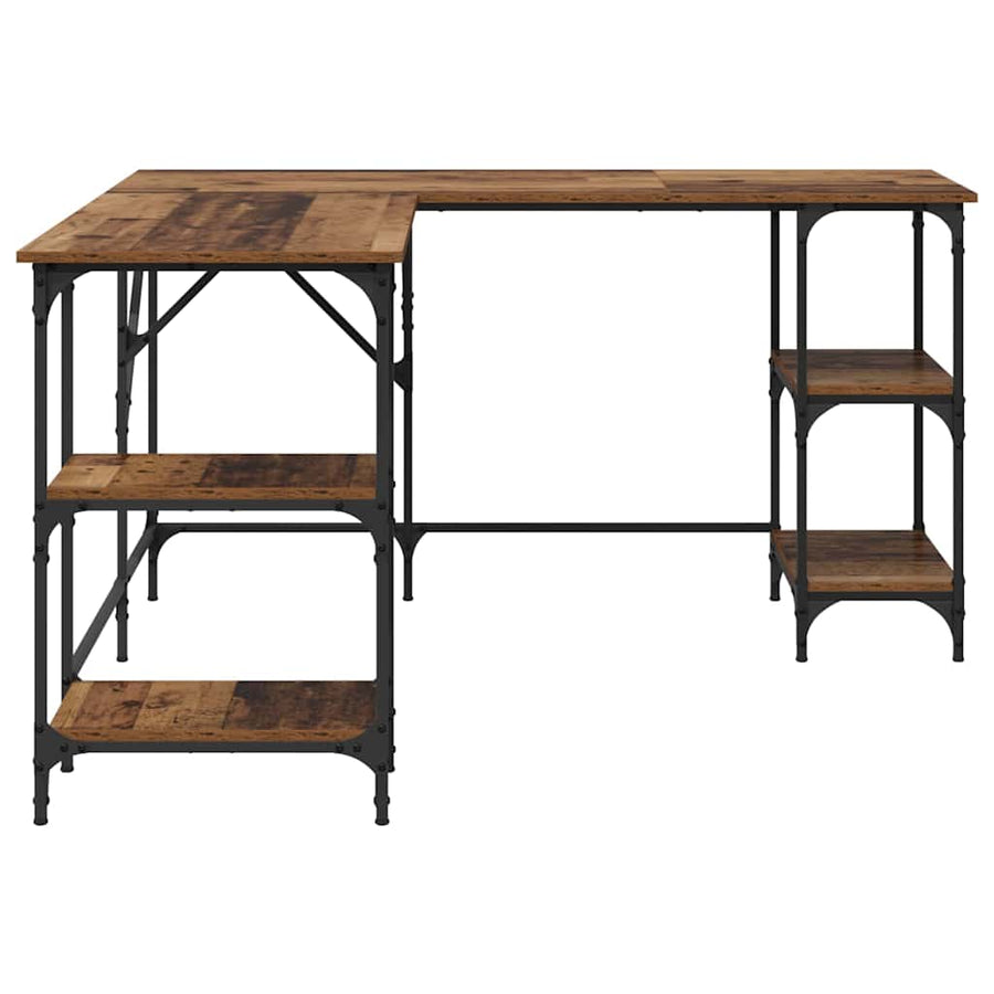 Bureau Oud Hout 139 x 139 x 75 cm Bewerkt hout