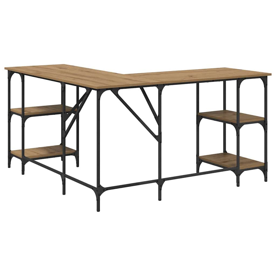 Bureau Artisan Eiken 139 x 139 x 75 cm Bewerkt hout